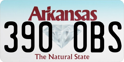 AR license plate 390OBS