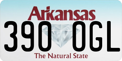 AR license plate 390OGL
