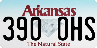 AR license plate 390OHS