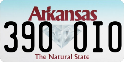 AR license plate 390OIO
