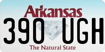 AR license plate 390UGH