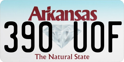 AR license plate 390UOF