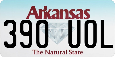 AR license plate 390UOL