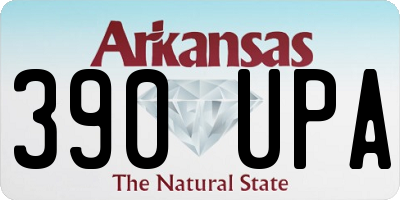 AR license plate 390UPA