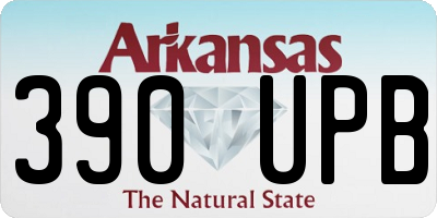 AR license plate 390UPB