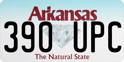 AR license plate 390UPC