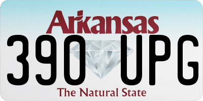 AR license plate 390UPG