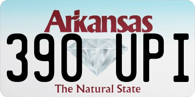 AR license plate 390UPI