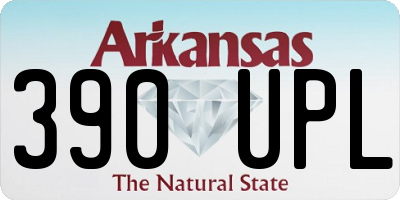 AR license plate 390UPL