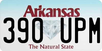 AR license plate 390UPM