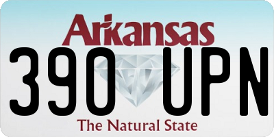 AR license plate 390UPN