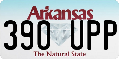 AR license plate 390UPP