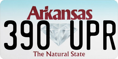 AR license plate 390UPR