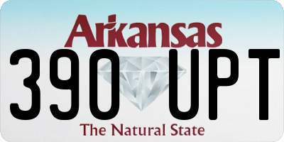 AR license plate 390UPT