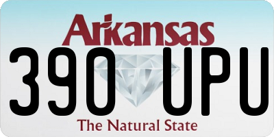 AR license plate 390UPU