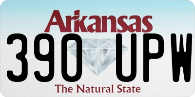 AR license plate 390UPW