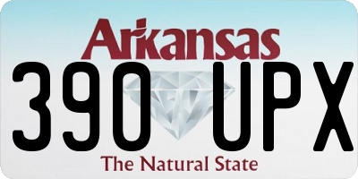 AR license plate 390UPX