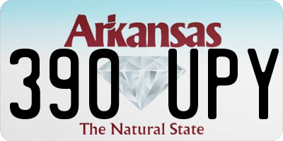 AR license plate 390UPY