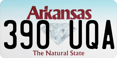 AR license plate 390UQA