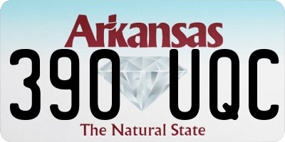 AR license plate 390UQC