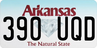 AR license plate 390UQD