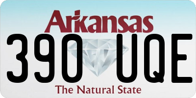 AR license plate 390UQE