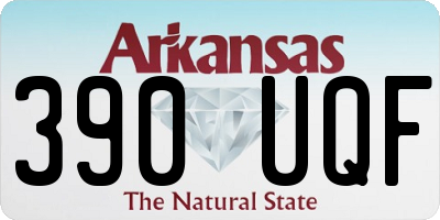 AR license plate 390UQF
