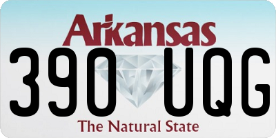 AR license plate 390UQG