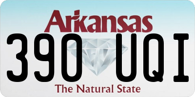 AR license plate 390UQI