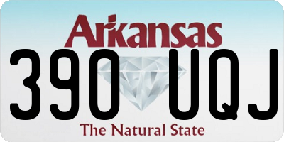 AR license plate 390UQJ
