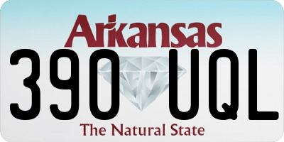 AR license plate 390UQL