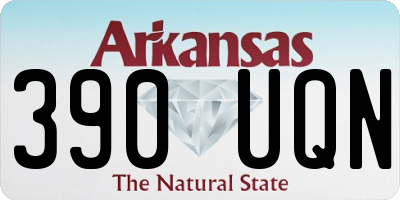 AR license plate 390UQN