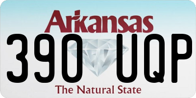 AR license plate 390UQP