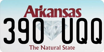 AR license plate 390UQQ