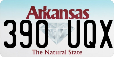 AR license plate 390UQX