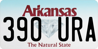 AR license plate 390URA