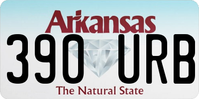 AR license plate 390URB