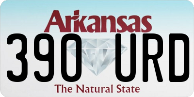 AR license plate 390URD