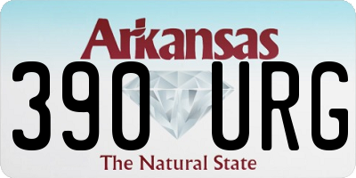 AR license plate 390URG