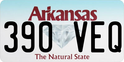 AR license plate 390VEQ