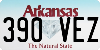 AR license plate 390VEZ