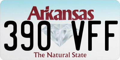 AR license plate 390VFF
