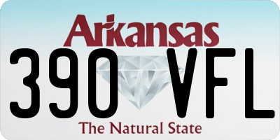 AR license plate 390VFL
