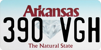 AR license plate 390VGH