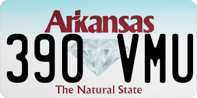 AR license plate 390VMU