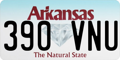 AR license plate 390VNU