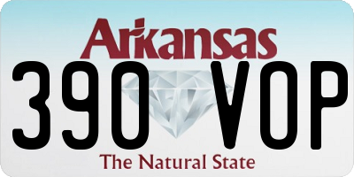 AR license plate 390VOP