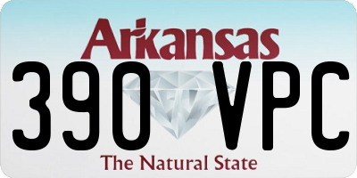 AR license plate 390VPC