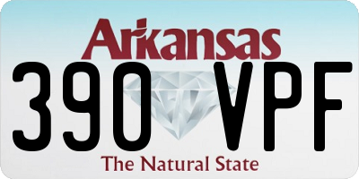 AR license plate 390VPF