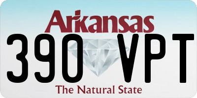 AR license plate 390VPT